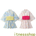 THOM WILLS 新生活 メール便 2点セット 浴衣 兵児帯 女の子 ガールズ ベビー服 赤ちゃん服 子供浴衣 ゆかた フォーマル 夏祭り 花火大会 かわい...