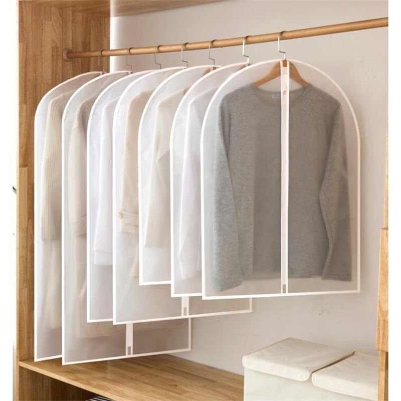 4点セット 衣類収納 スーツ収納 便利 衣類 コード収納袋 衣替え 整理 保管 通気性 湿気防止 折りたたみ