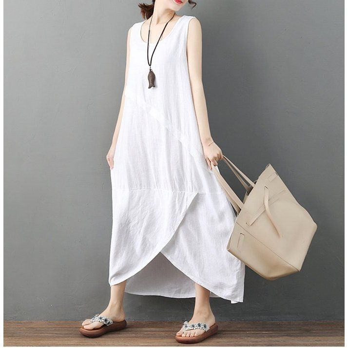 マキシワンピース リゾート フレア マキシワンピース 大きいサイズ レディース きれいめ ノースリーブ ワンピース 春夏 体型カバー ゆったり マタニティ マキシ丈ワンピー Aライン フレアワンピース ロング新作 母の日 プレ