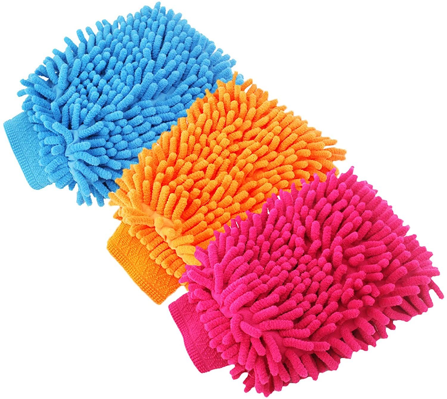 洗車タオル 洗車用マイクロファイバーグローブ 洗車 ミット両面 吸水 柔らかい 洗車 グローブ 多色 傷防止 吸水性 速乾性 手袋車 掃除 グリーン 洗車用品 ...