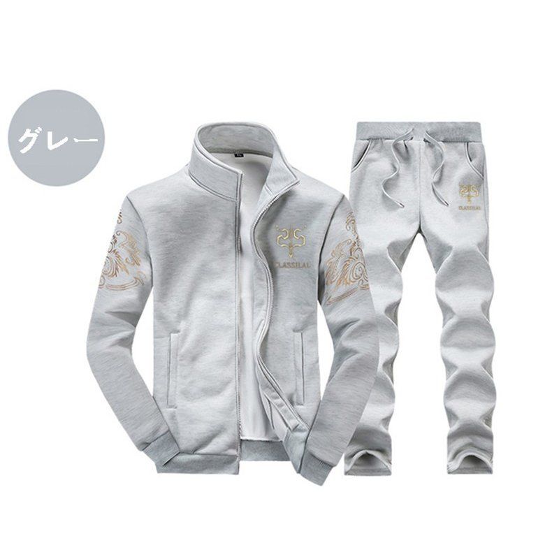 THOM WILLS スウェット上下 セットアップ 上下セット ジャージセット メンズ スポーツウエア 薄手 春 秋 カジュアル 長袖 パーカー 部屋着