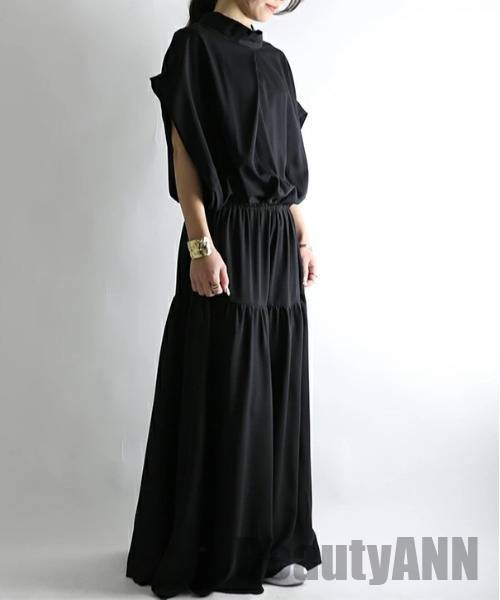 ワンピース レディース 袖あり きれいめ 長袖 半袖 黒ワンピース プリーツ スカート ウエストベルト ロング丈 おしゃれ ドレス ニット カジュアル ナチュラル グリーン ブラック 黒 ベージュ 春 秋 冬 20代 30代 40代