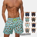 新生活 サーフパンツ メンズ 水着 トランクス 水陸両用 インナー付き 男性用 ボードショーツ 涼しい 夏 ビーチパンツ ハーフパンツ 総柄 プレゼント ギフト
