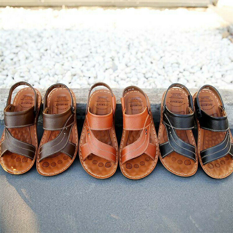 サンダル メンズ おしゃれ 革 人気 スポーツサンダル スポーツさんだる かかと付き 軽量 涼しい 歩きやすい 速乾 通気 sandals 2way 大きいサイズ 幅広 男性スリッパ ベランダ つっかけ レザー 甲高 大型ビーチサンダル