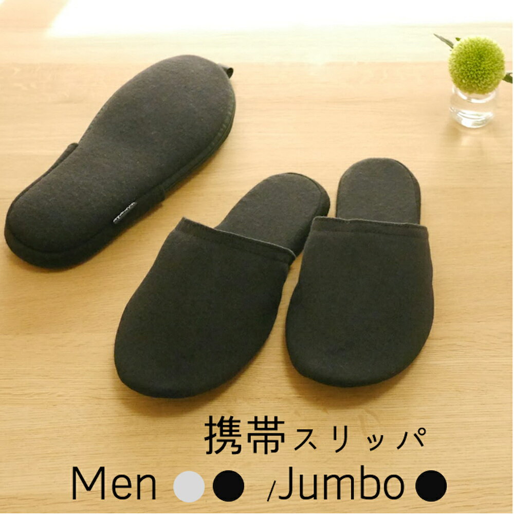携帯スリッパ ニット左右付 メンズサイズ ジャンボサイズ 紳士 洗える 来客用【入学式 卒業式 参観日 入園 幼稚園 お受験】おしゃれ ルームシューズ 黒 グレ...