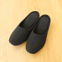【前詰まり おしゃれ スリッパ】フイエロ レディース フリーサイズ(〜24cm) おしゃれ ルームシューズ 通年用 来客用 室内 学校行事 持ち運び ブラック(3)