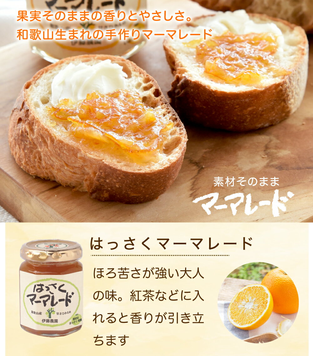 八朔 マーマレード 140g 和歌山 無添加 みかん 自家用 お菓子 洋菓子 ケーキ スイーツ 材料 お試し はっさく ギフト 贈答用 ギフト 即日発送 ito-noen-10000148 伊藤農園【ジュースと果実】 サンプル画像2
