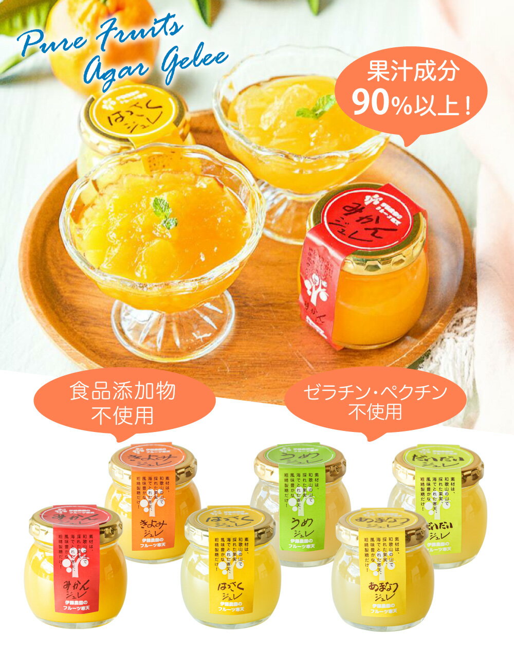 ゼリー ギフト 詰め合わせ プレゼント フルーツゼリー みかんゼリー 90g 12個 洋菓子 スイーツ 無添加 みかんジュレ プレゼント 誕生日 内祝い 結婚祝い 出産祝い 出産内祝い おしゃれ