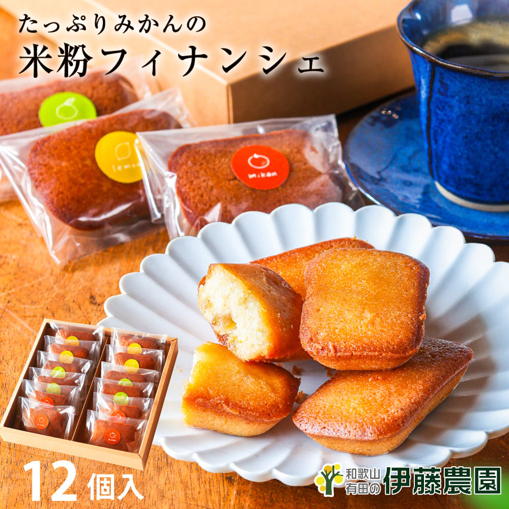 \エントリー&複数購入でポイント最大10倍!/柑橘ピール入り 米粉のフィナンシェ 12個入り 柚子 みかん レモン スイーツ フィナンシェ グルテンフリー 米粉...