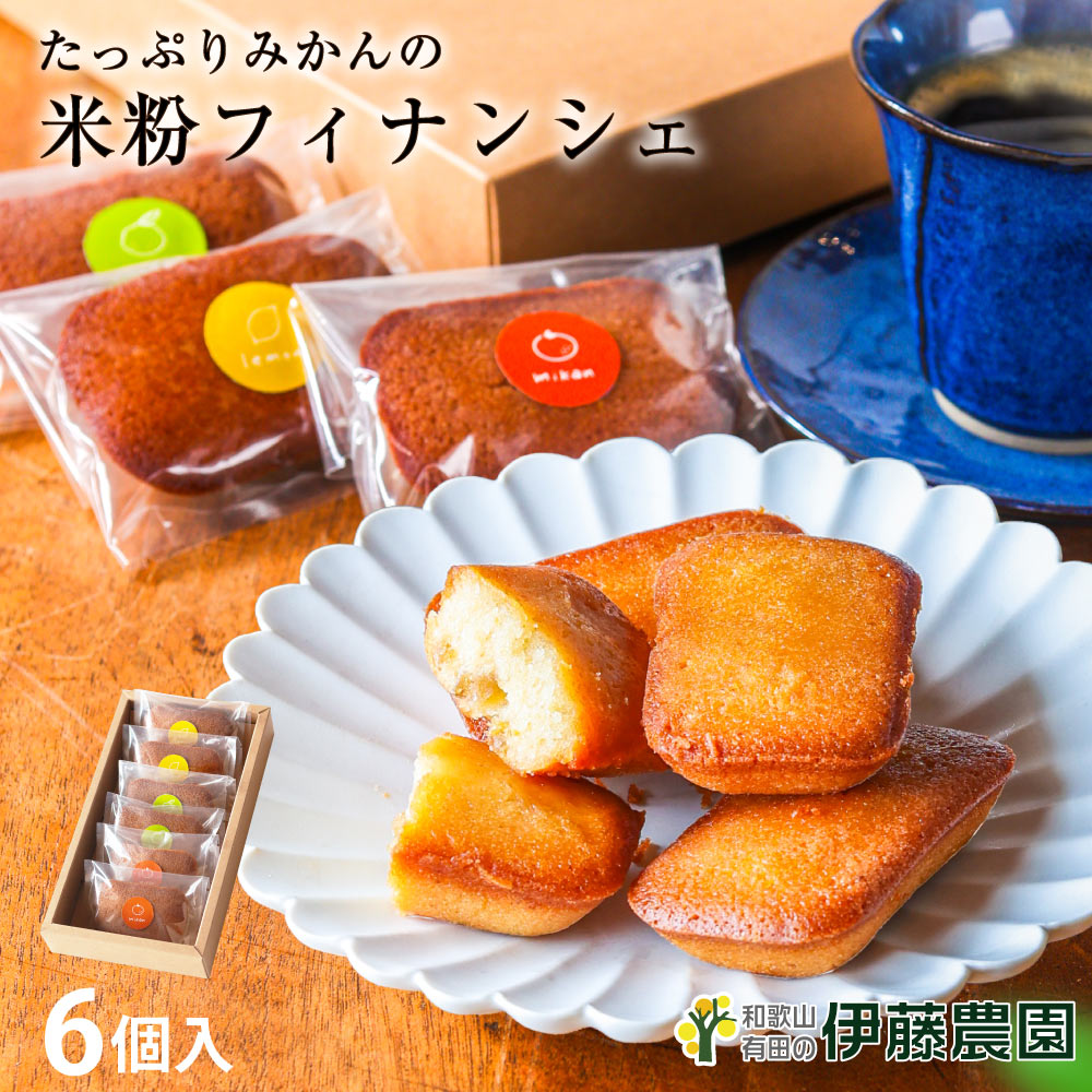 \エントリー&複数購入でポイント最大10倍!/スイーツ フィナンシェ 柑橘ピール入り 米粉 6個 12個 18個 柚子 みかん レモン スイーツ グルテンフリー...