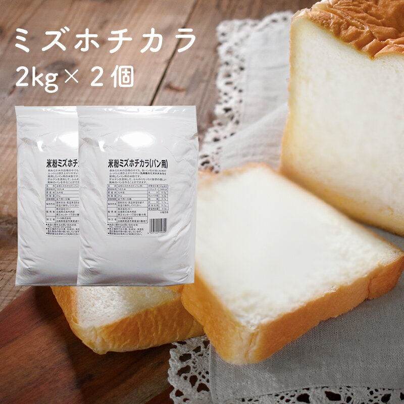 ミズホチカラ 米粉 2kg×2 パン用米粉