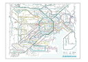 東京カートグラフィック 鉄道路線図 レジャーシート 首都圏 日本語 RLSJ