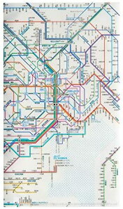 東京カートグラフィック 鉄道路線図 チケットホルダー 首都圏日本語 RTHSJ