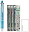 パイロット 多機能ペン Dr.グリップ 4+1 0.5mm BKHDF1SEF + 替芯4色 + ロコネコ試筆用紙(アイスブルー)