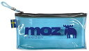 ビーエスエスmozクリアペンポーチ ライトブルーEC034B