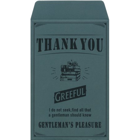 日本出版販売 Greeful ポチ袋 5枚入り THANKYOU スモーキーグリーン