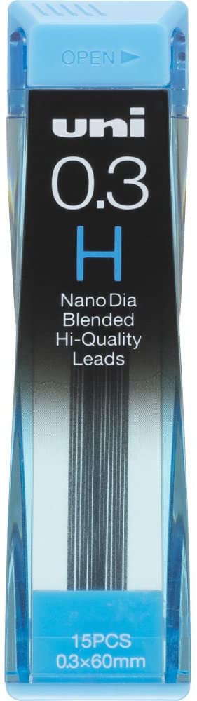 三菱鉛筆 uni ナノダイヤ H 0.3mm (15本入) U03202ND-H