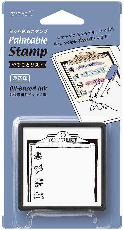 ミドリ スタンプ 浸透印 35385006 やることリスト柄