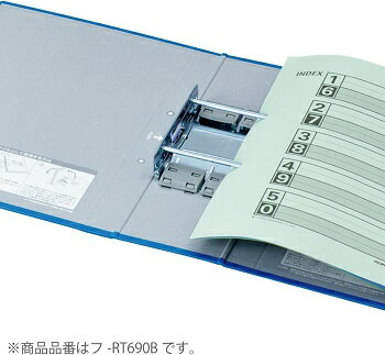 コクヨ チューブファイルエコツインRA4縦 40mmとじ 2穴青 フ-RT640B