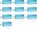 コクヨ キャンパス単語カード中 青 タン－101B×10冊