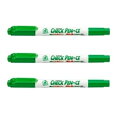 ゼブラ 暗記用 チェックペン アルファ 水性マーカー 緑 WYT20-G 3個セット