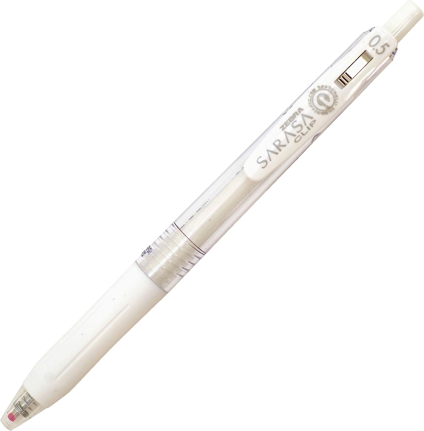 ゼブラ ジェルボールペン サラサクリップ 0.5mm JJ15-MKW ミルクホワイト