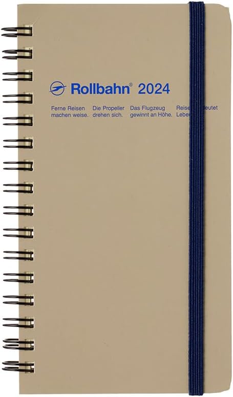 デルフォニックス 2024年 手帳 ロルバーン ダイアリー スリム (マンスリー) グレージュ 140001-191