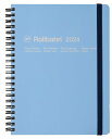 デルフォニックス 2024年 手帳 ロルバーン ダイアリー A5 (マンスリー) ライトブルー 140007-360
