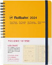 デルフォニックス 2024年 手帳 ロルバーン ダイアリー A5 (マンスリー) ログチャート イエロー 140048-184