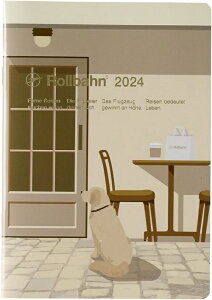 デルフォニックス 2024年 手帳 ロルバーン ノートダイアリー B6 (マンスリー) エカフェ C 140064-972