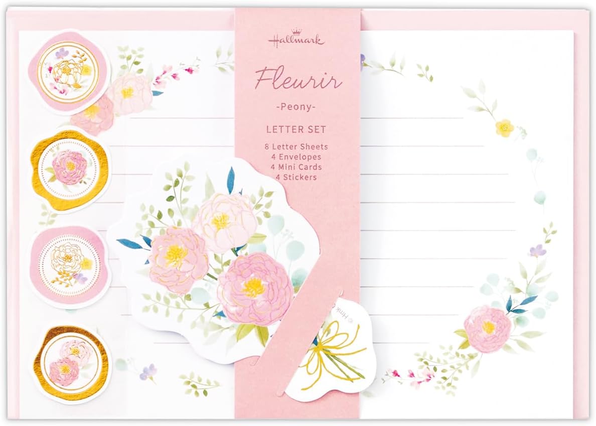 ホールマーク レターセット フルリール ピオニー 833893