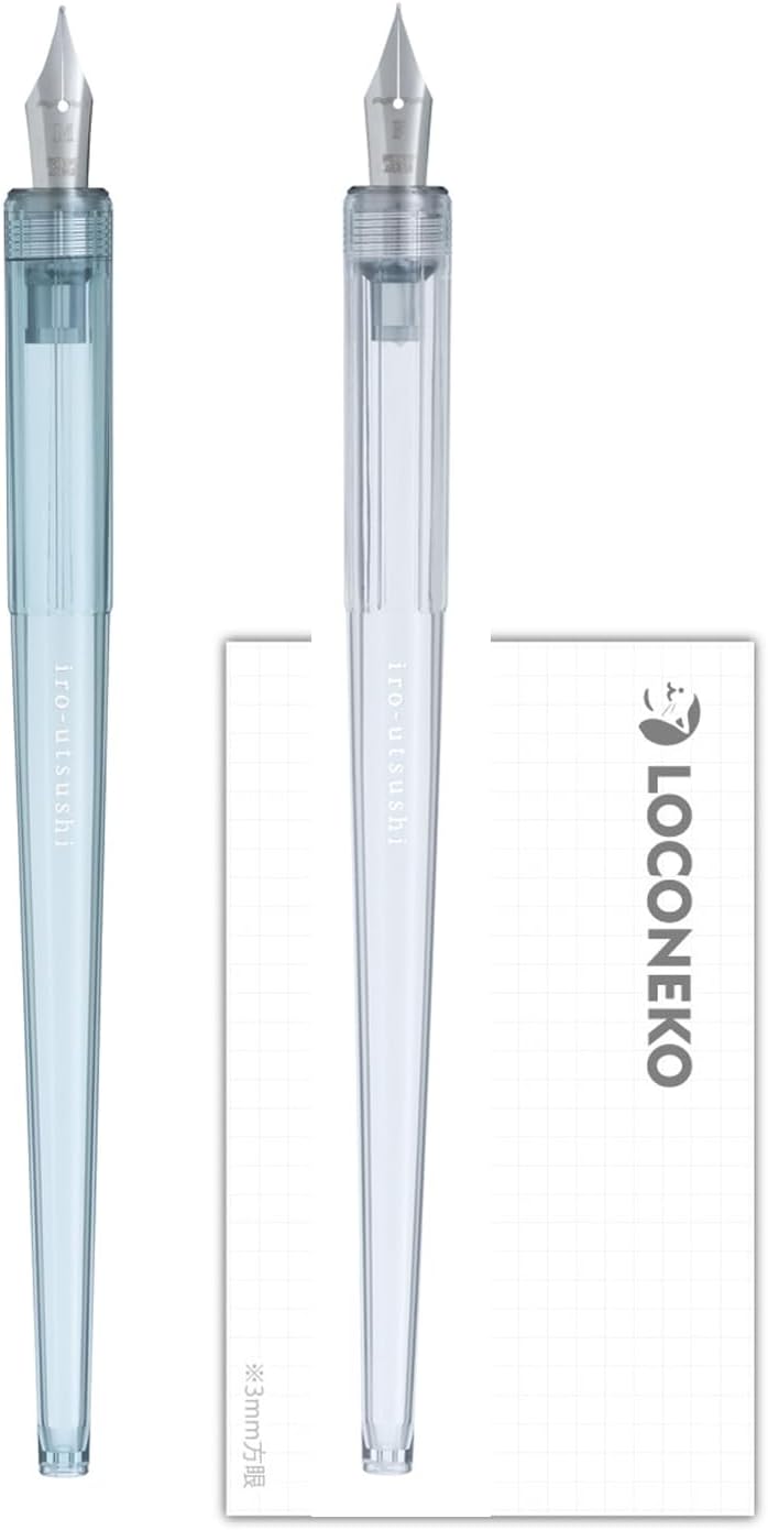 パイロット iro-utsushi(いろうつし)樹脂軸 FIR-70R Mセット(ノンカラー/クリアブルー)+ ロコネコカード