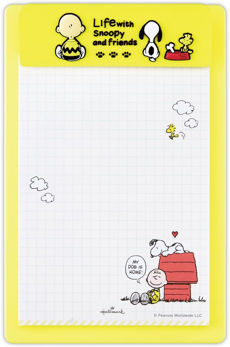ホールマーク スヌーピー クリップボード／SNLF 830960 イエロー