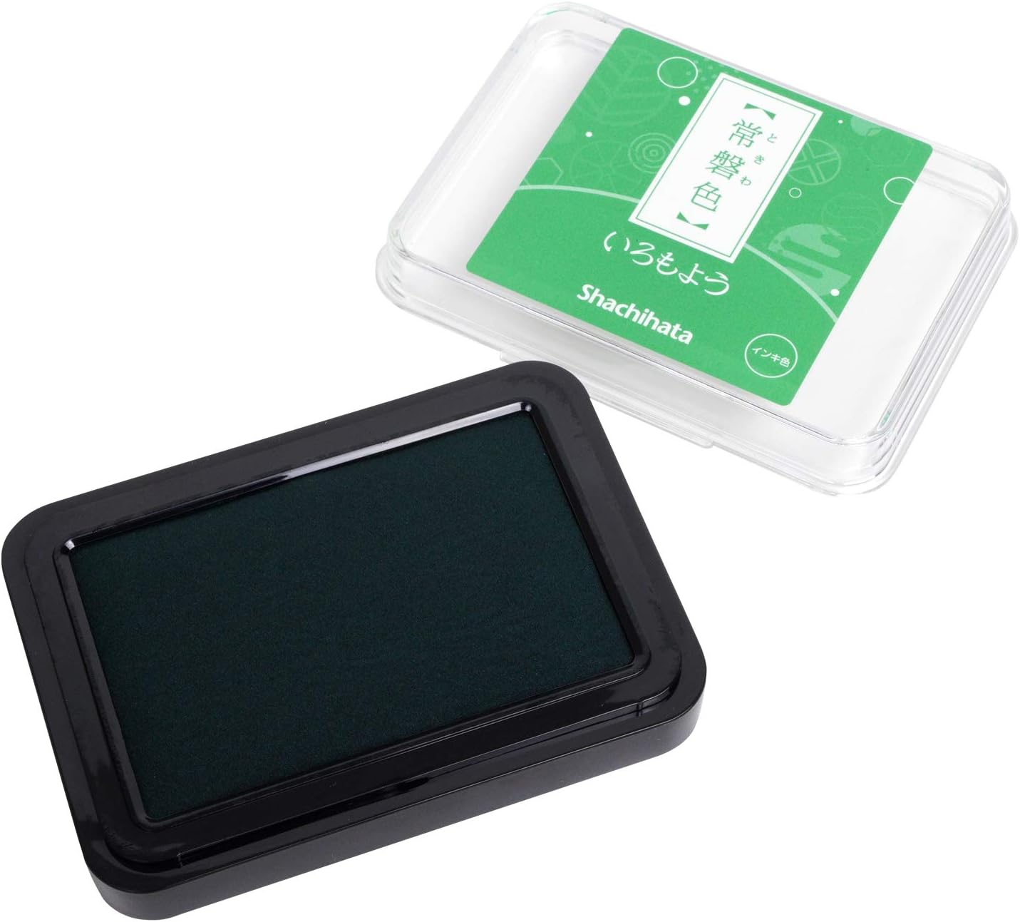 シャチハタ スタンプ台 スタンプパッド いろもよう 常磐色 (ときわいろ) HAC-1-G