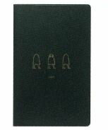 エルコミューン 2025年 ダイアリー コンパクト マンスリー [月間ブロック] 10月始まり メジェド Black DRMC334