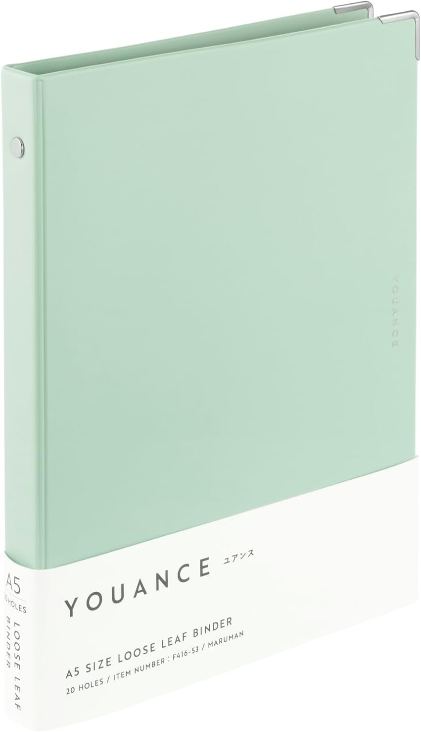マルマン バインダー ユアンス A5 20穴 F416-53 ミント