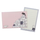 木野瀬印刷 ミニレターセット キャットヒル ML-01010 ピンク