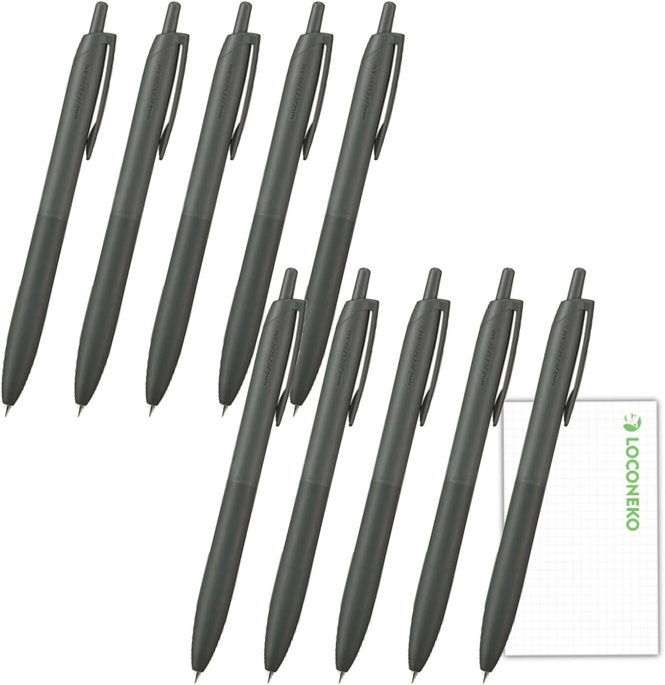 三菱鉛筆ジェットストリーム シングルボールペン 0.5mm Lite touchi ink ライトタッチインク SXNL05.24 オフブラック 10個セット