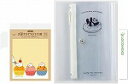 ダイゴー isshoni ケース付きノートカバー A6用 古川紙工 パンダ &お菓子などうぶつ工房 付箋 カップケーキ + ロコネコ試筆カード