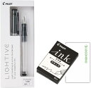 パイロット 万年筆 LIGHTIVE ライティブ FLT-2SR【本体+カートリッジ5本入り】+ロコネコカード (ノンカラー, M(ミディアム))
