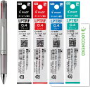 パイロット 多色ボールペン ジュースアップ4 LKJP-60S4-S シルバー【本体1+替芯 黒1/赤1/青1/緑1】+ ロコネコカード