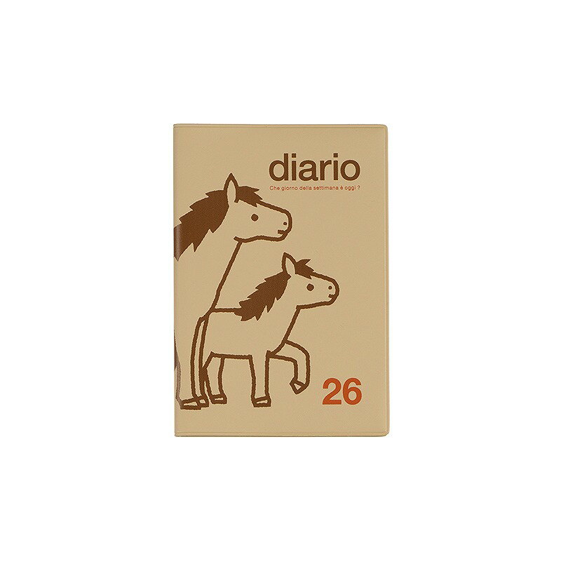 デルフォニックス 2026年 手帳 ダイアリー [マンスリー] 10月始まり ポニー ベージュ