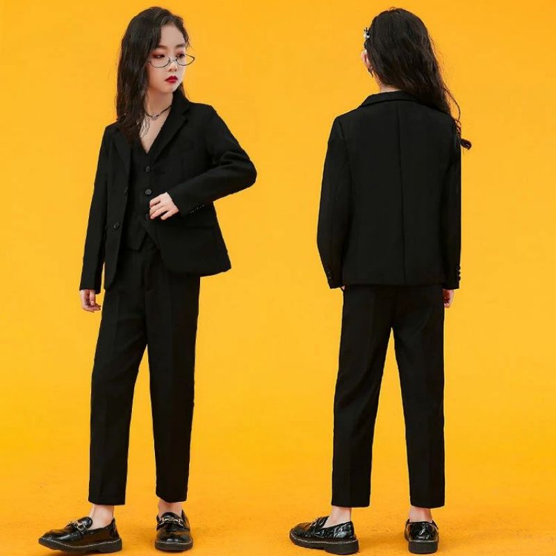 卒業式パンツスーツ女の子卒服韓国制服160小学生入学式パンツスーツピアノ発表会卒...