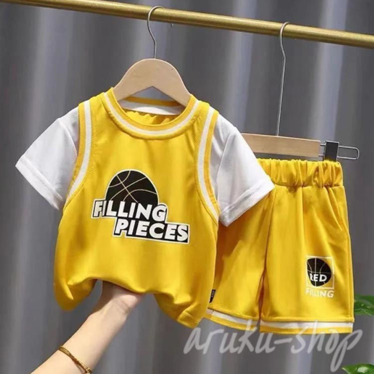 セット 子供 キッズ スポーツウェア 女の子 男の子 キッズバスケット 吸汗速乾 練...