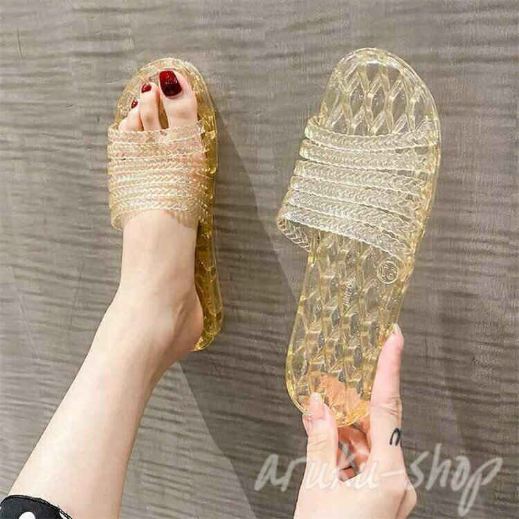 スリッパ PVC素材 防臭 ソフト底 軽量 速乾 滑り止め 水回り トイレ 浴室 バススリッパ ルームシューズ 室内履き 女性用 レディース