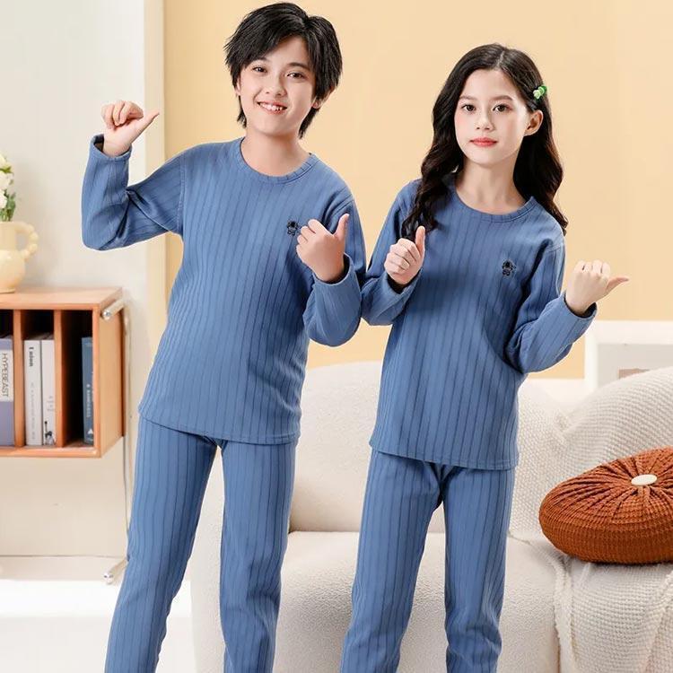 キッズ インナー インナーシャツ 厚手 インナーウェア 上下セット 裏起毛 子供服 tシャツ 肌着 ロンt 長袖 男の子 防寒 保温 Uネック 丸首 3
