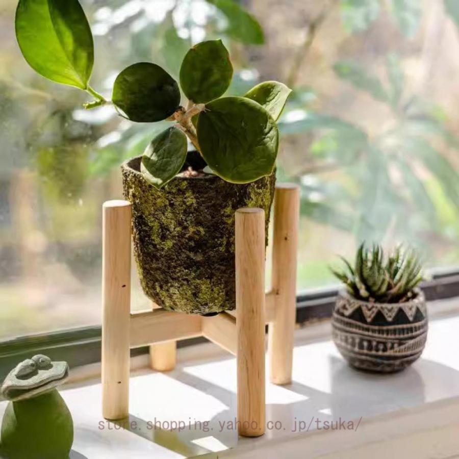 フラワースタンド 鉢スタンド プランタースタンド 花ポットホルダ 花台 木製 観葉植物 台 植木鉢おき ..