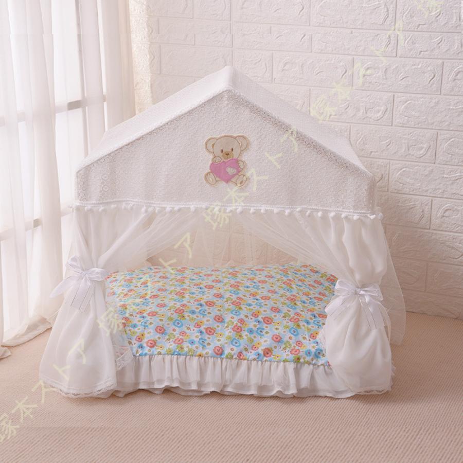 Anti-Skid, Deodorizing - ドーム型 ペットベッド 犬 猫 テント ベッド ドームベッド 中小型犬 猫ハウス 夏用 ハウス 犬用 ネコ おしゃれ かわいい 2way 通年 小型犬 子猫 ベッド 室内