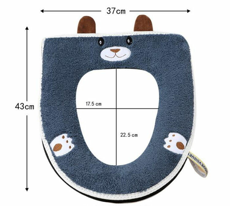 便座カバー おしゃれ かわいい 刺繍 2枚組 取っ手付き 便座シート 厚手 o型 u型 v...