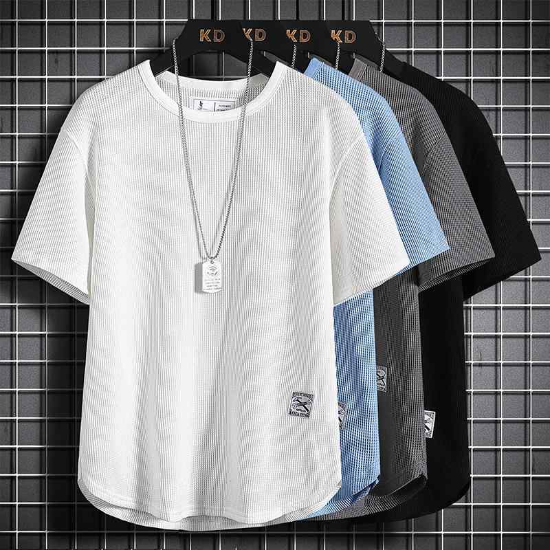 Argentina （Clubs） - メンズ ファッション 春夏 秋冬 かっこいい オシャレ モテ 男性用 紳士服 服 韓国 シンプル 大人 メンズ 半袖 T シャツ メンズ ワッフルニット スーツ 通気性 無地 スポーツ ベース シャツ T シャツ